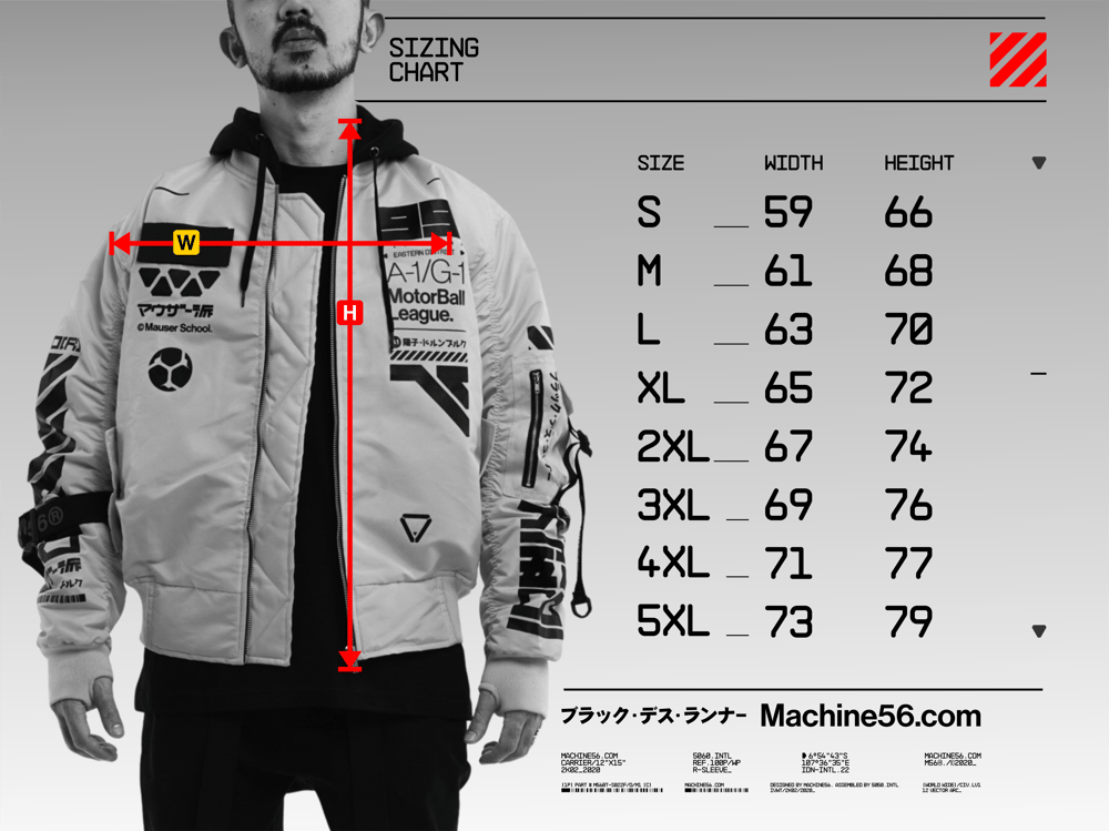 MACHINE56 B-TYPE3/WT-03 deals WHITE BOMBER JACKET